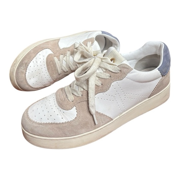 Veronica Beard Lennox Sneakers White Dusk Blue Women’s Size 11 M - Picture 3 of 15